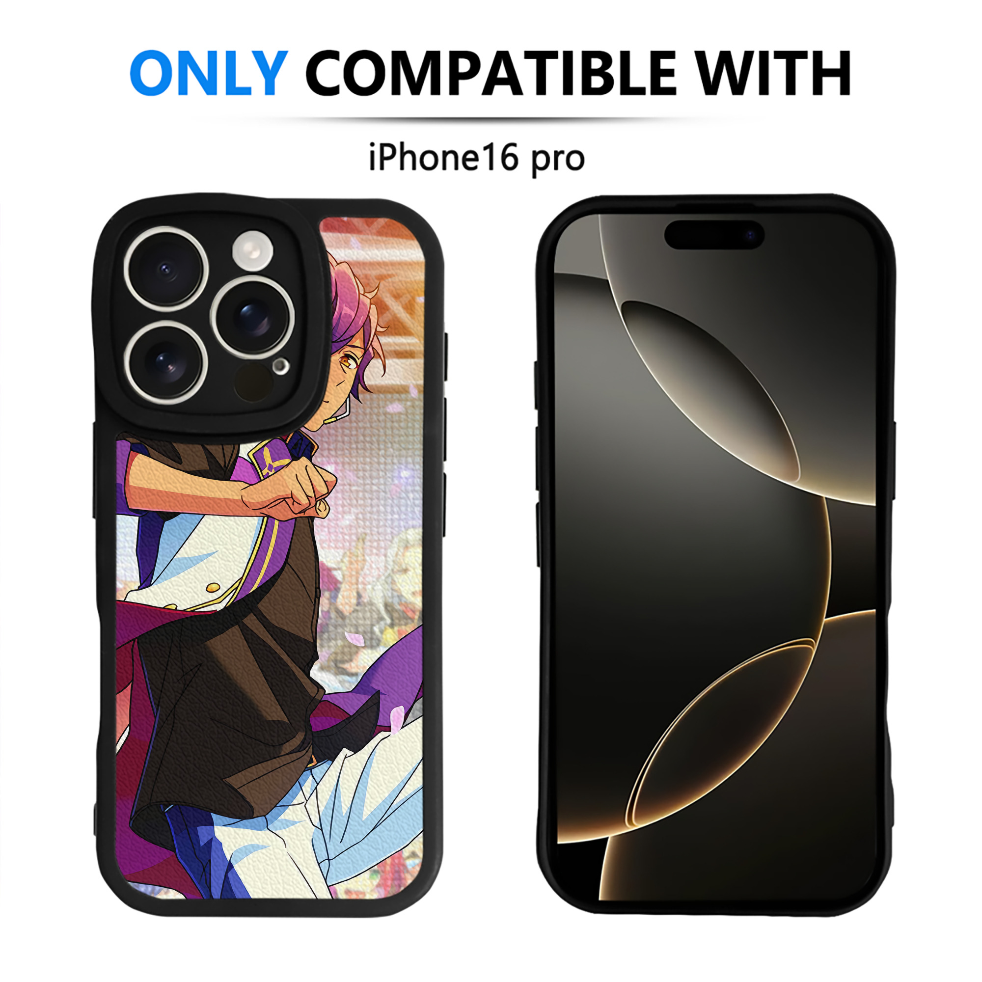 （画像用） あんさんぶるスターズ! Ensemble Stars 【iPhone 16シリーズ対応】シリコンスマホケース（レザー調） 材質：シリコン